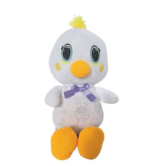 Crayola Easter Color n Plush Chick Washable Plush Stuffed Animal 2021 12.5" - Picture 1 of 5